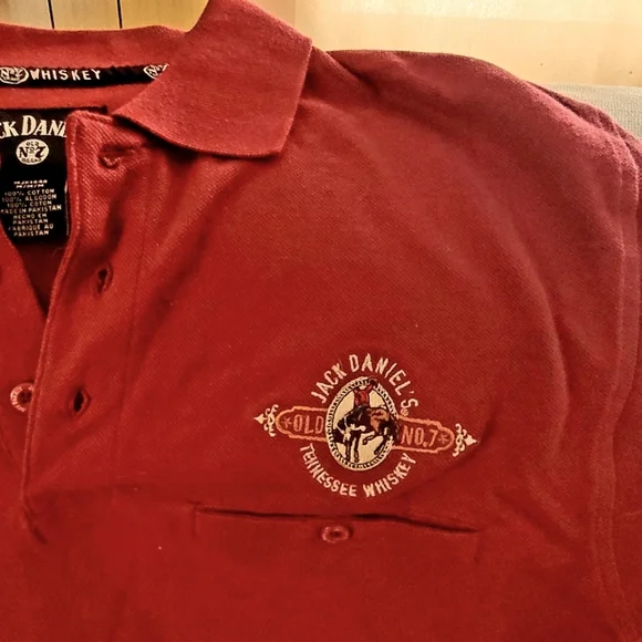 Mens Medium Jack Daniel's Polo Shirt